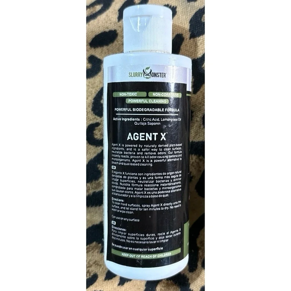 NEW Slurry Monster Agent X Plant Based Concentrated Surface Cleaner, 4oz